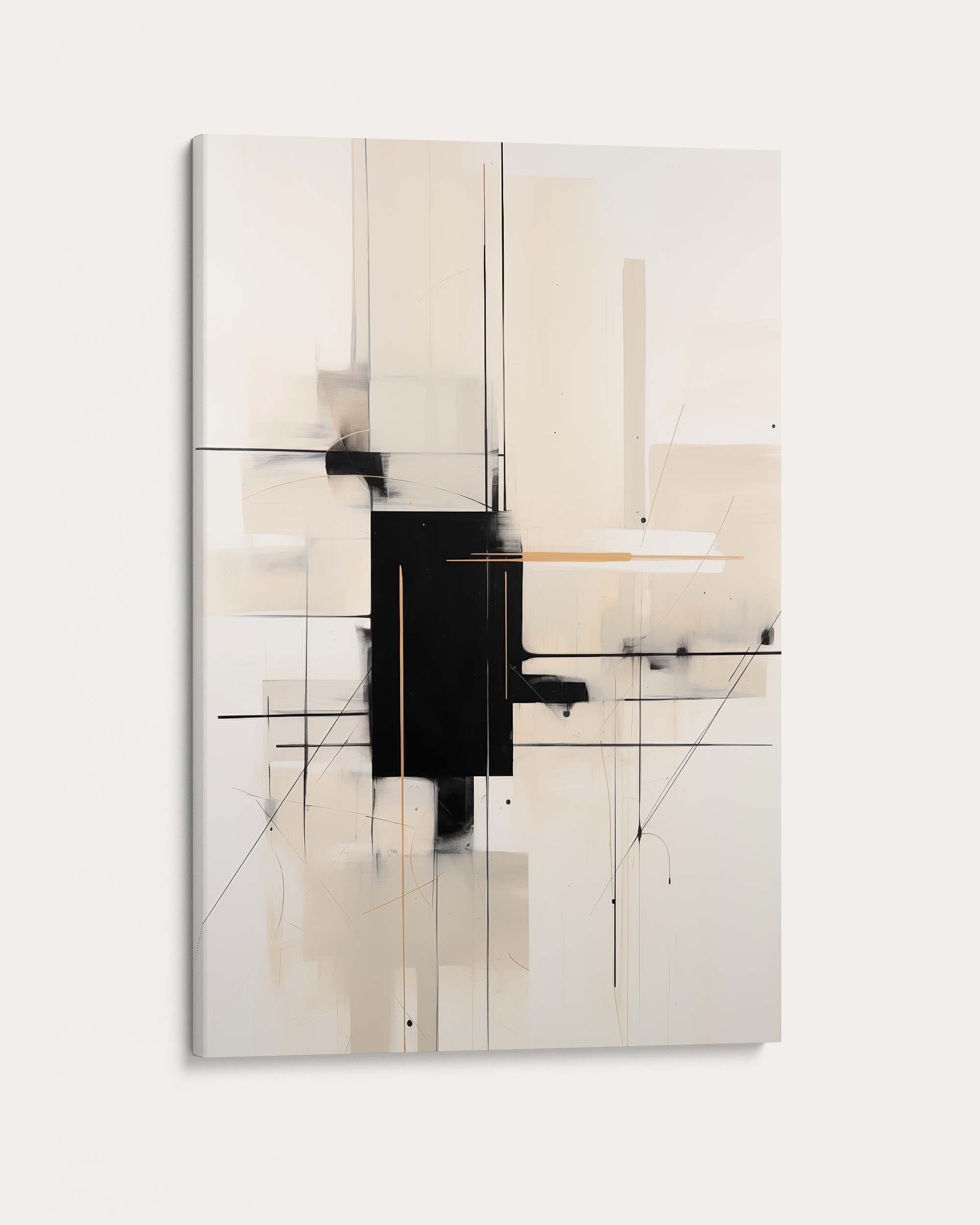 Geometric Beige Art Print