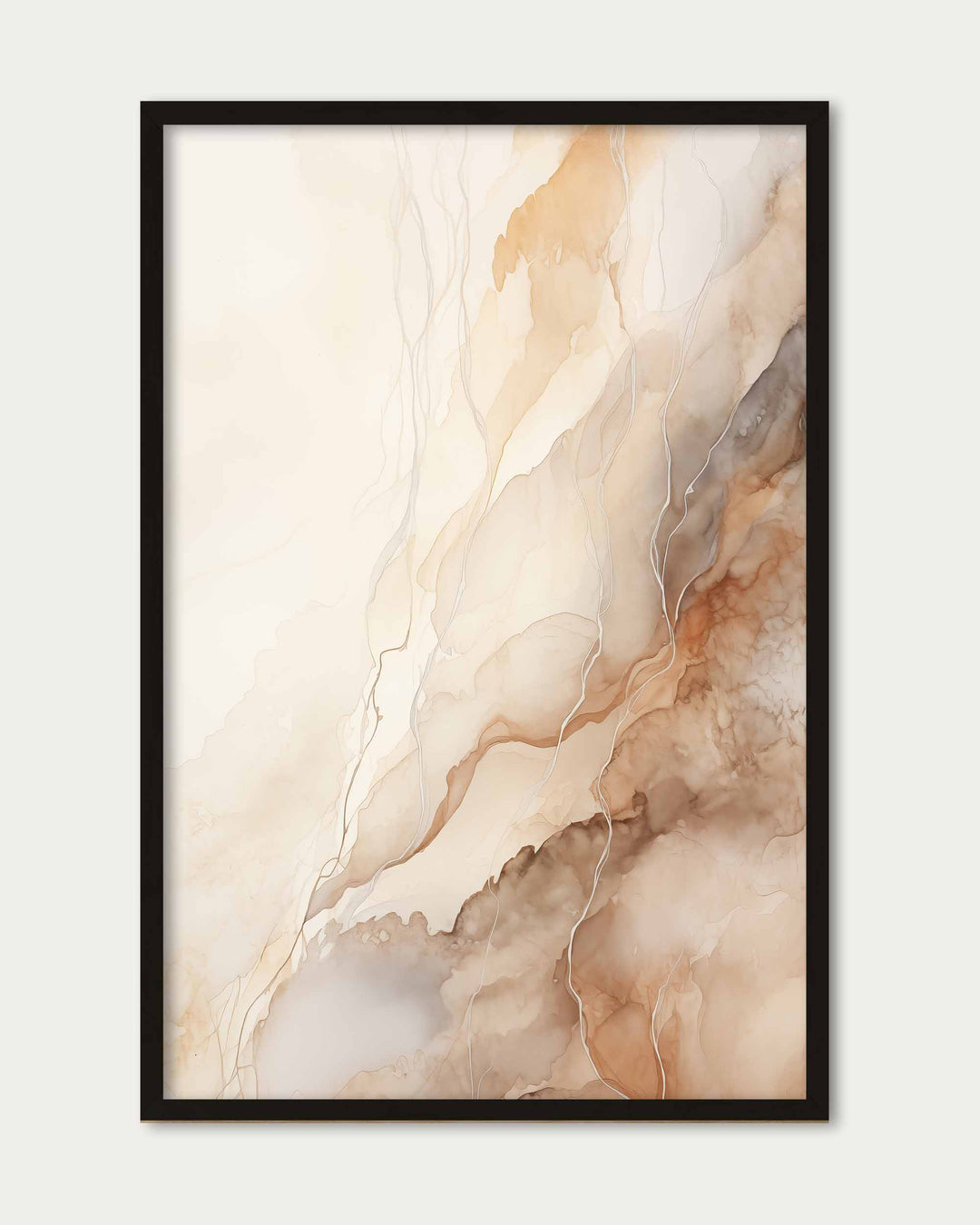 Marble Beige Art Print