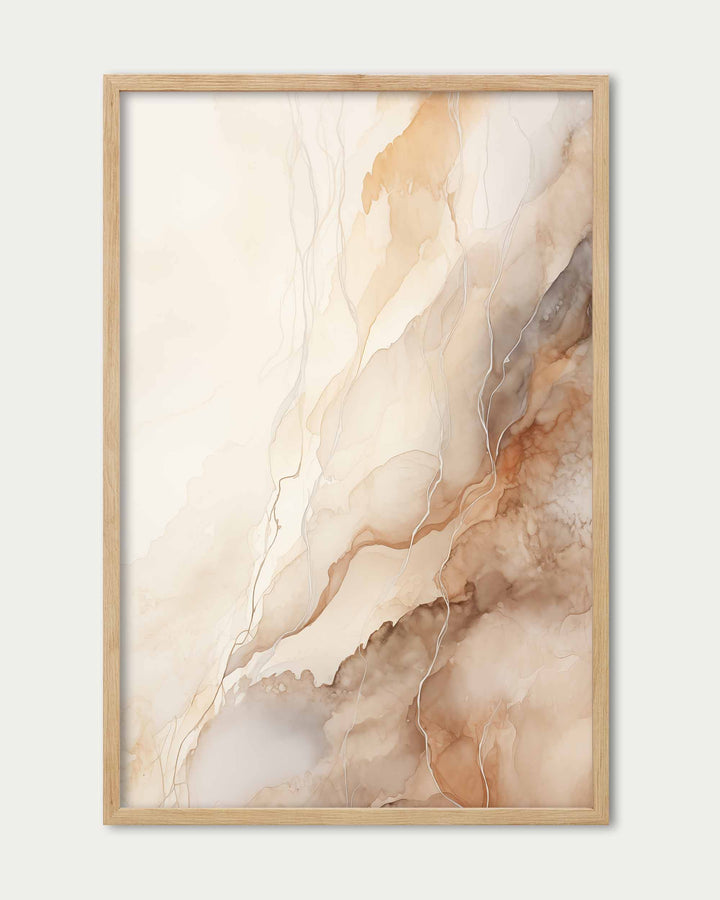 Marble Beige Art Print