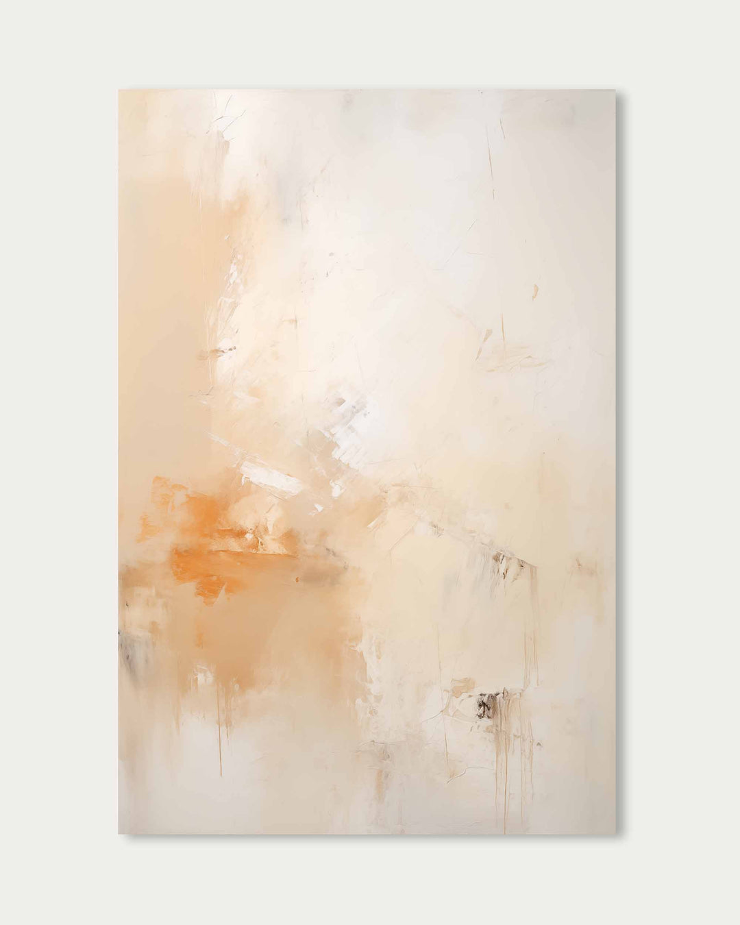 Abstract Peach Art Print