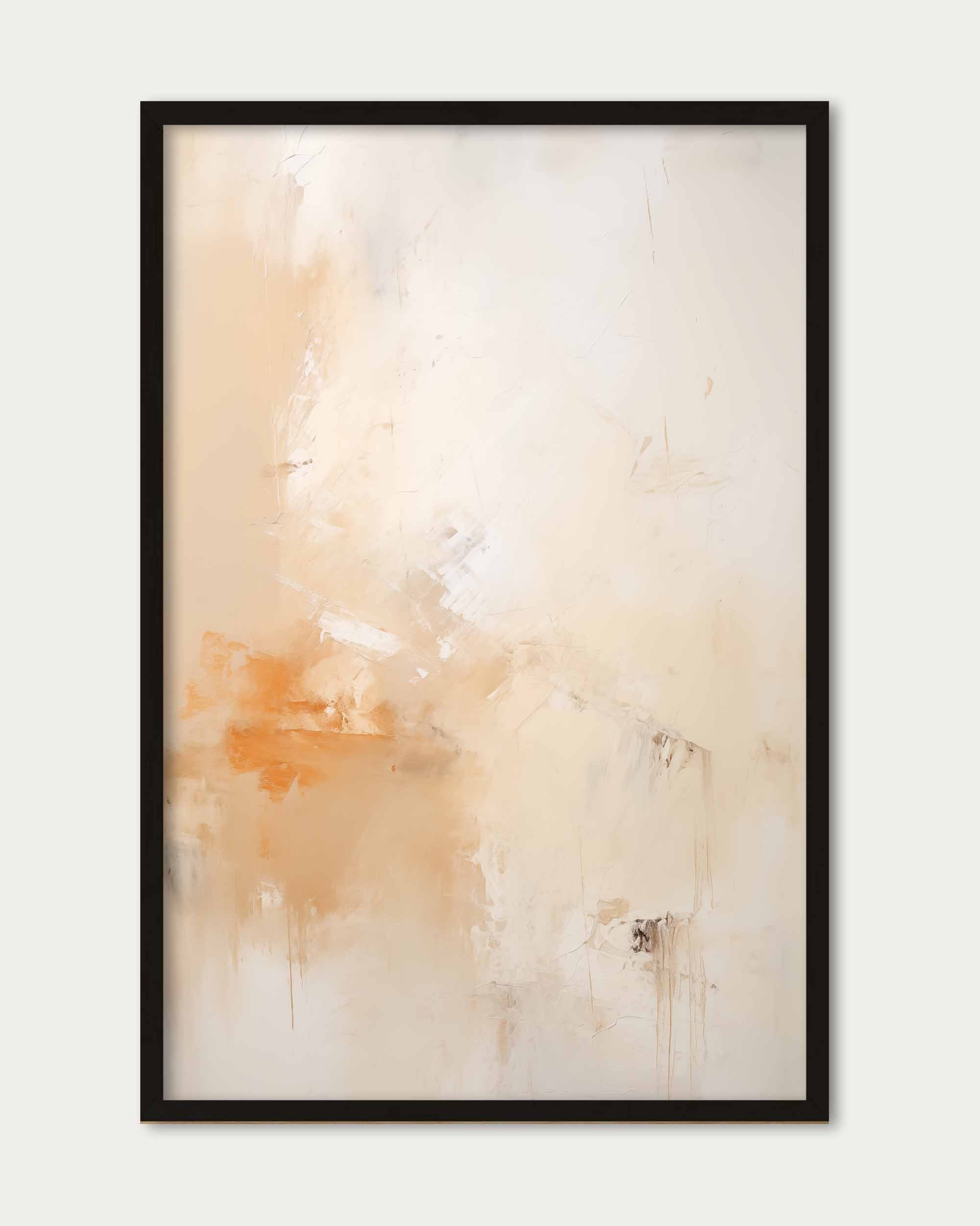 Abstract Peach Art Print