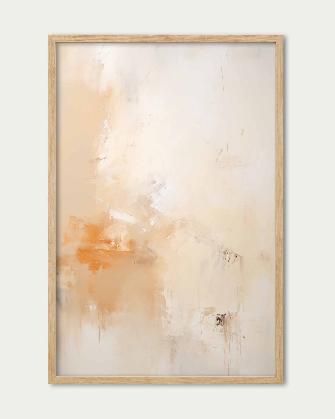 Abstract Peach Art Print