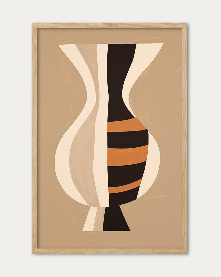 Stripes On Clay Art Print
