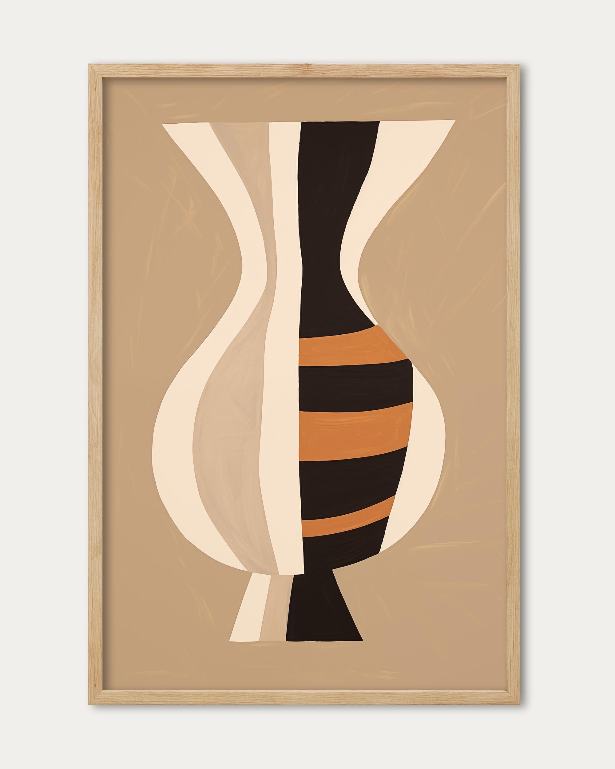 Stripes On Clay Art Print
