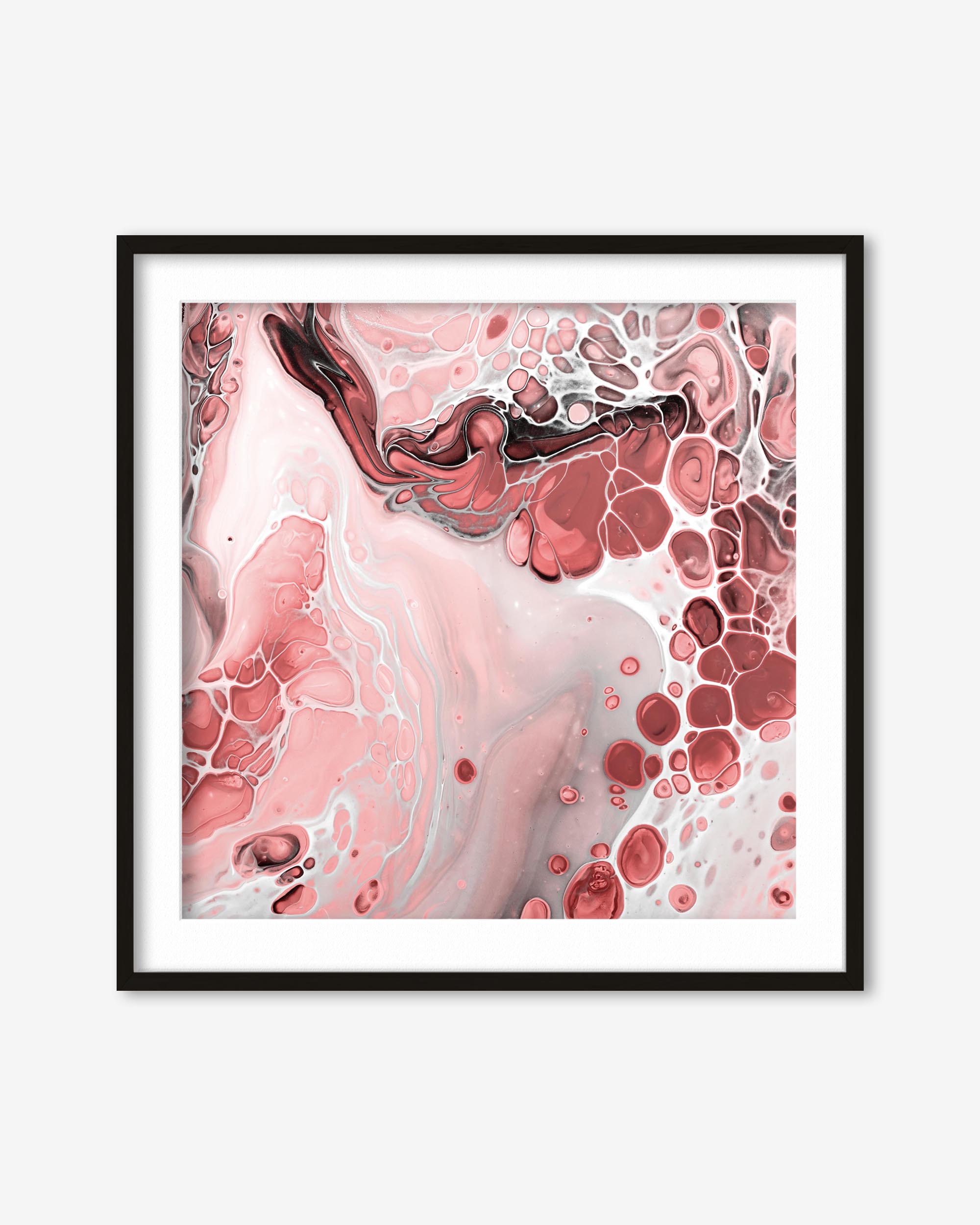 Pink Abstract Marble III Art Print
