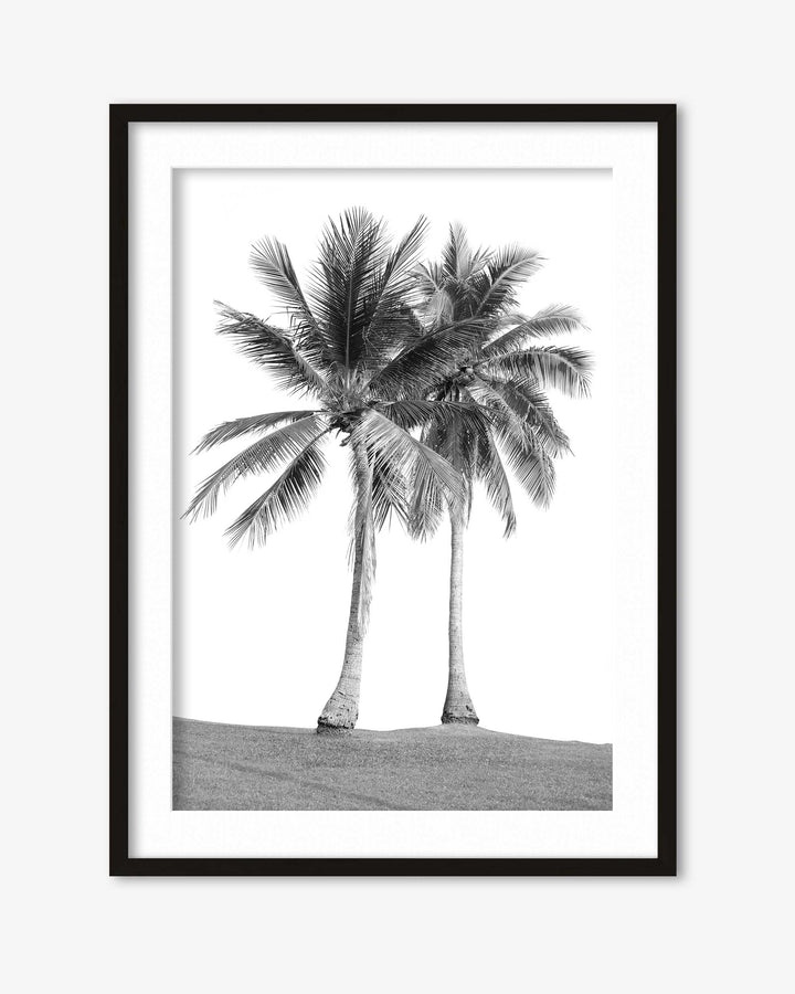 Monochrome Palms Wall Art Print