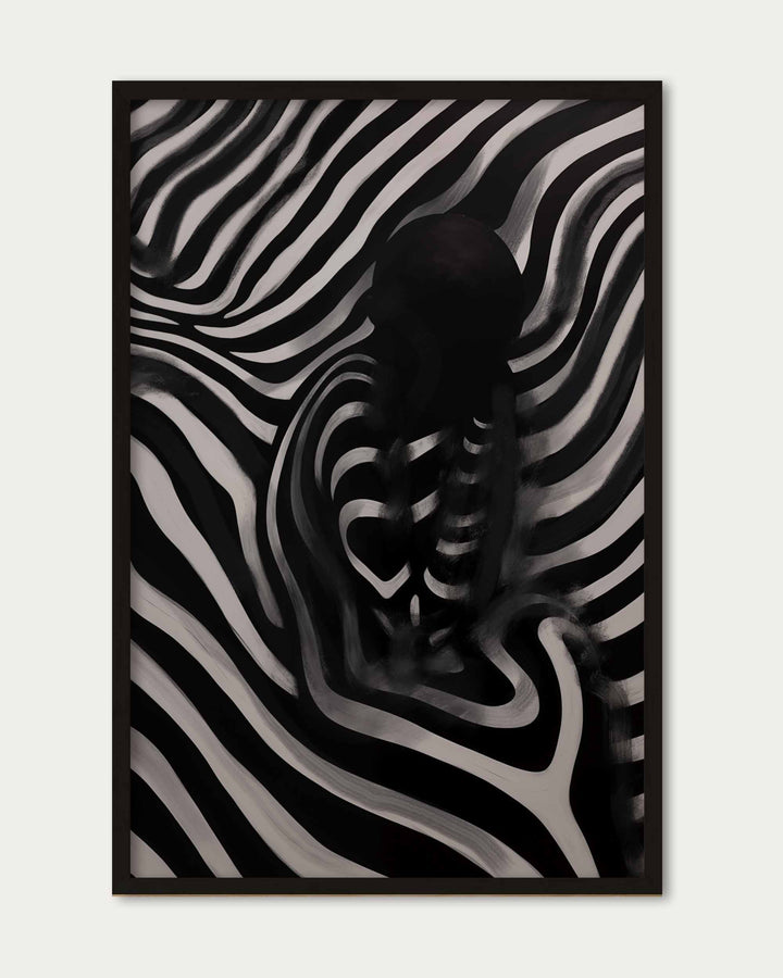 Monochrome Shadows IV Art Print