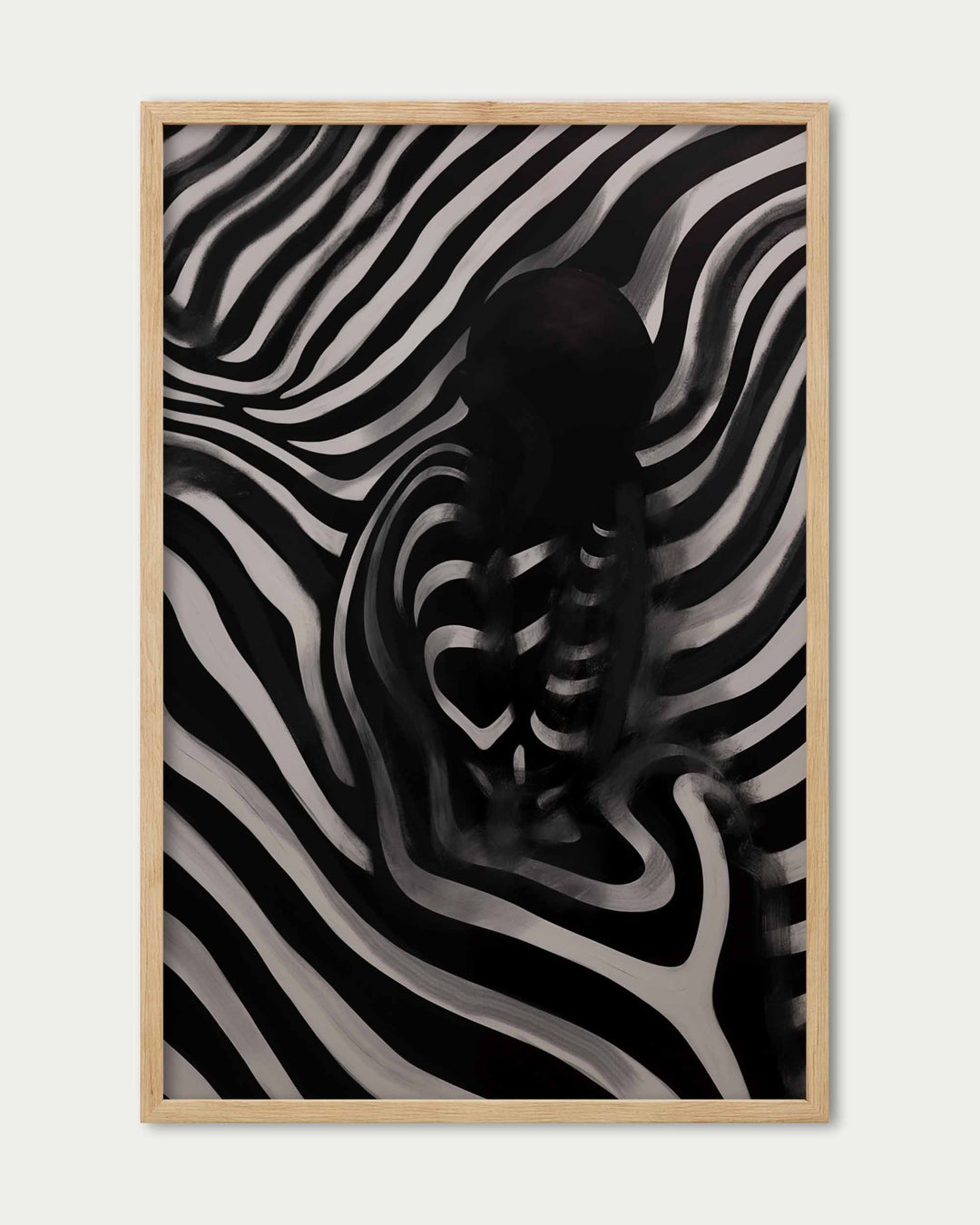 Monochrome Shadows IV Art Print