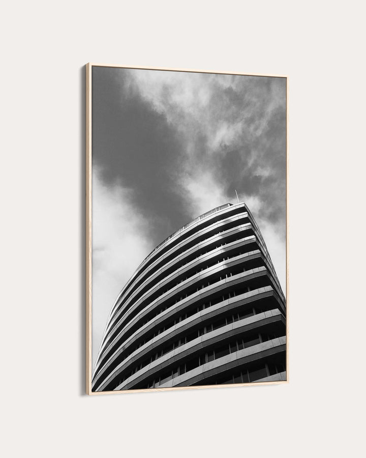 Monochrome Curves Poster Art Print