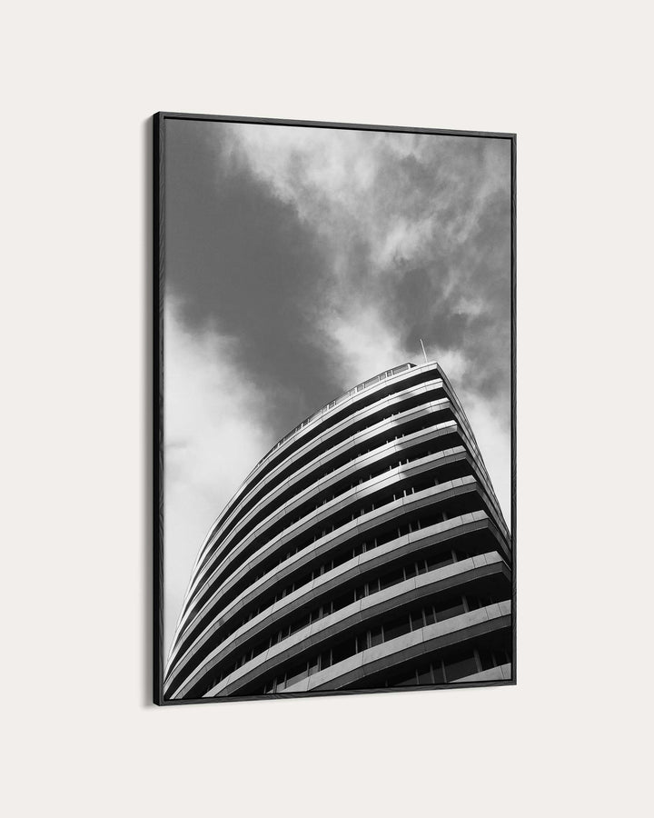 Monochrome Curves Poster Art Print