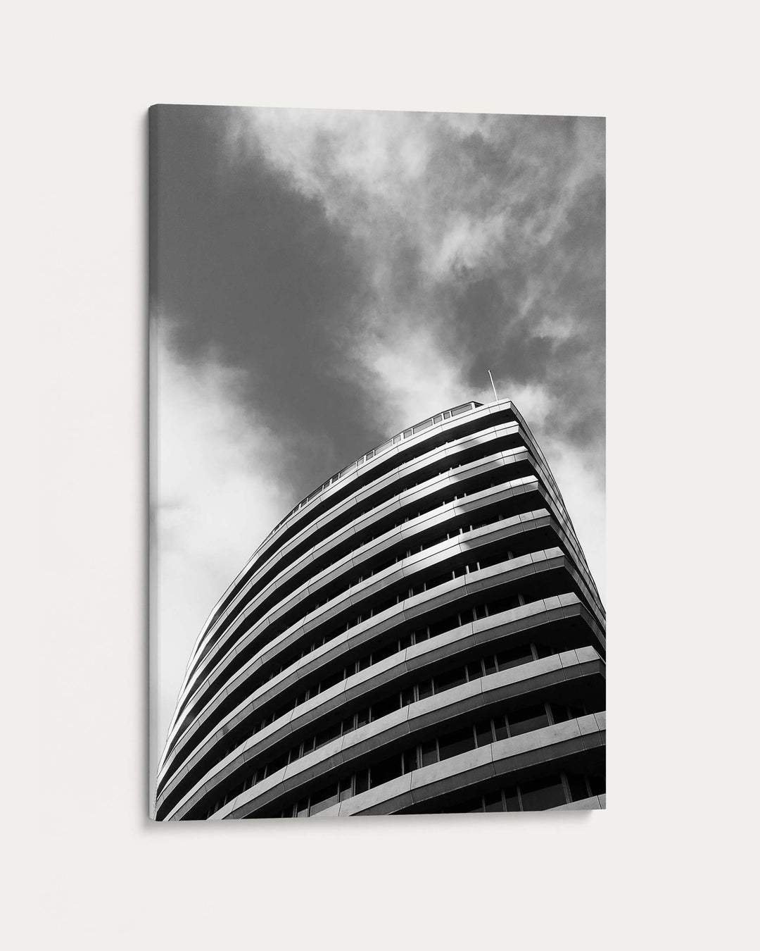 Monochrome Curves Poster Art Print
