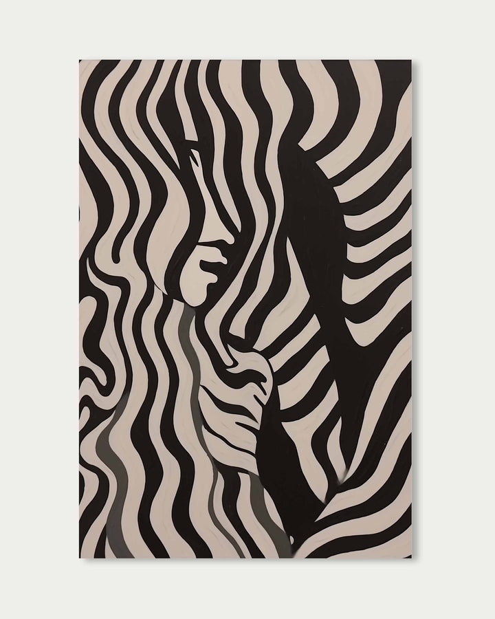 Monochrome Shadows Art Print