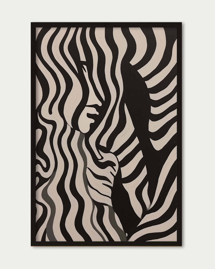 Monochrome Shadows Art Print