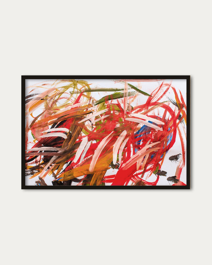 Abstract Brushstrokes Wall Art Print