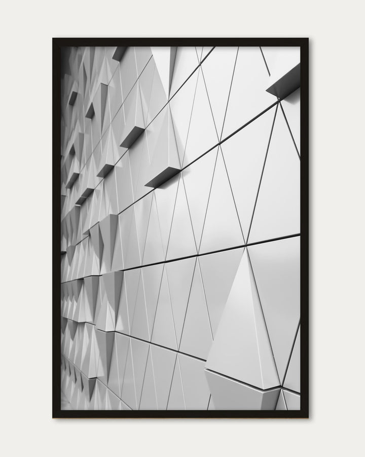 Geometric Monochrome II Poster