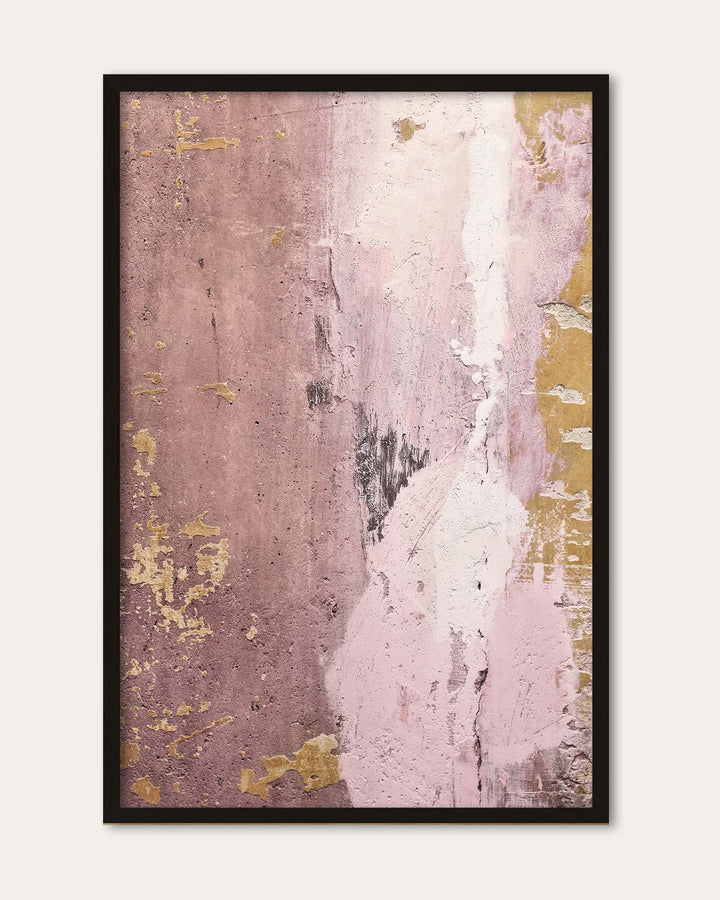 Rusty Pink Texture Wall Art Print