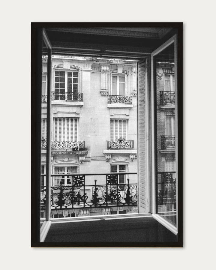 Paris Balcony Window Poster