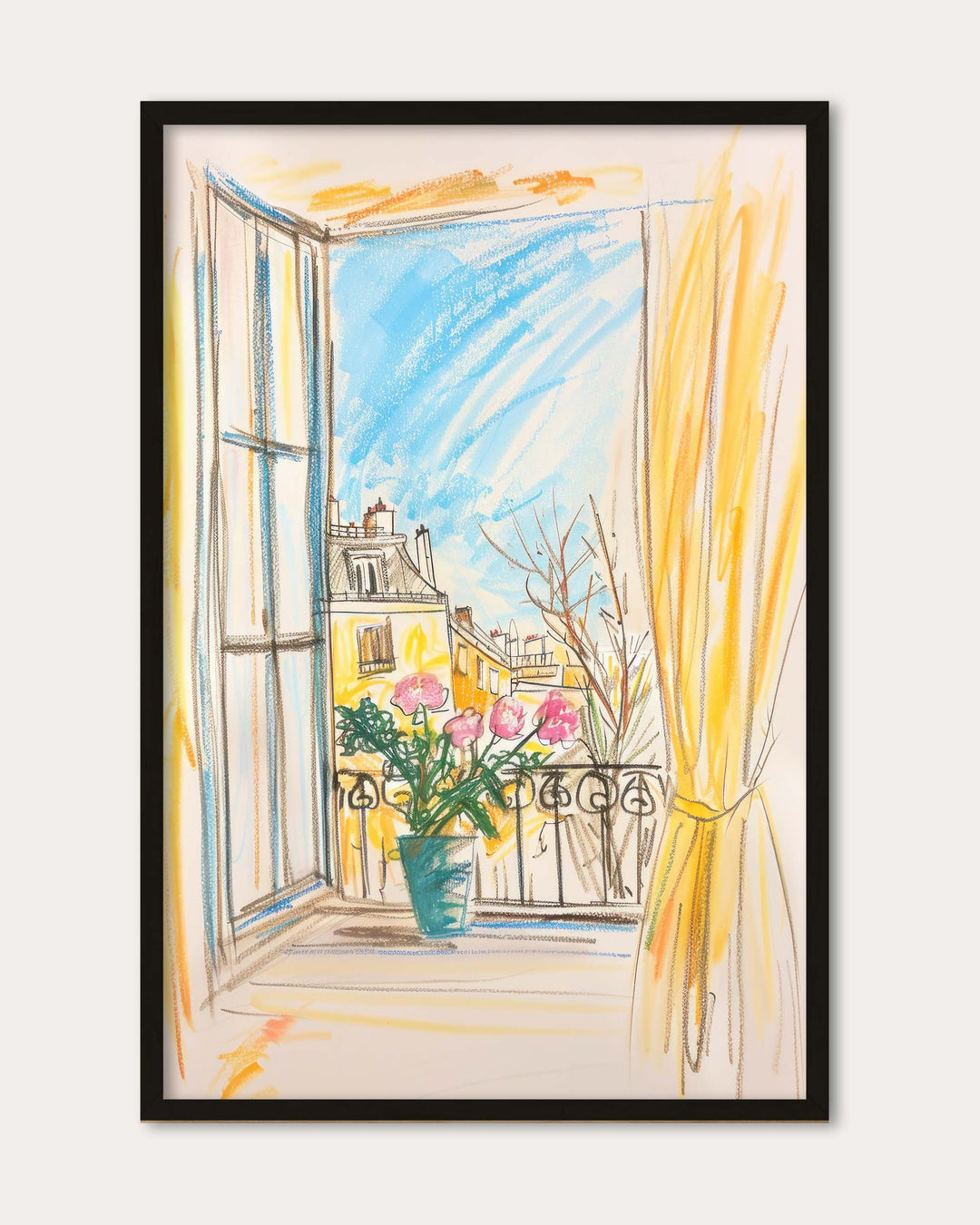 Window View Art Print
