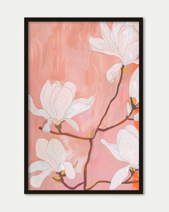 Japandi Flowers Wall Art