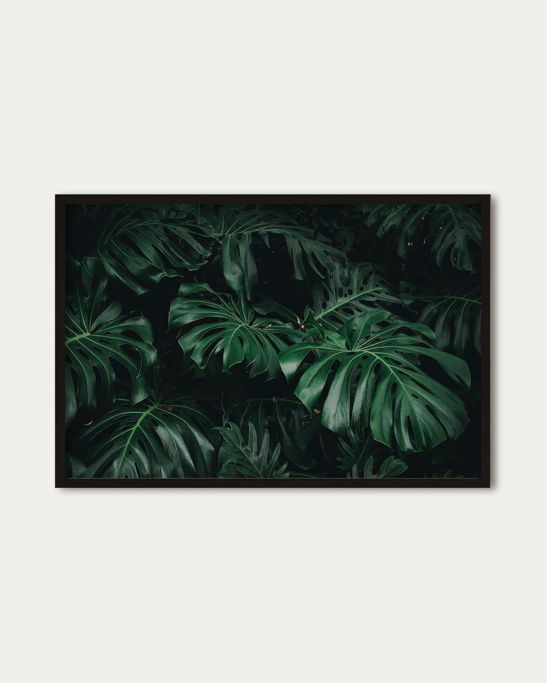 Tropical Green Leaves Art Print