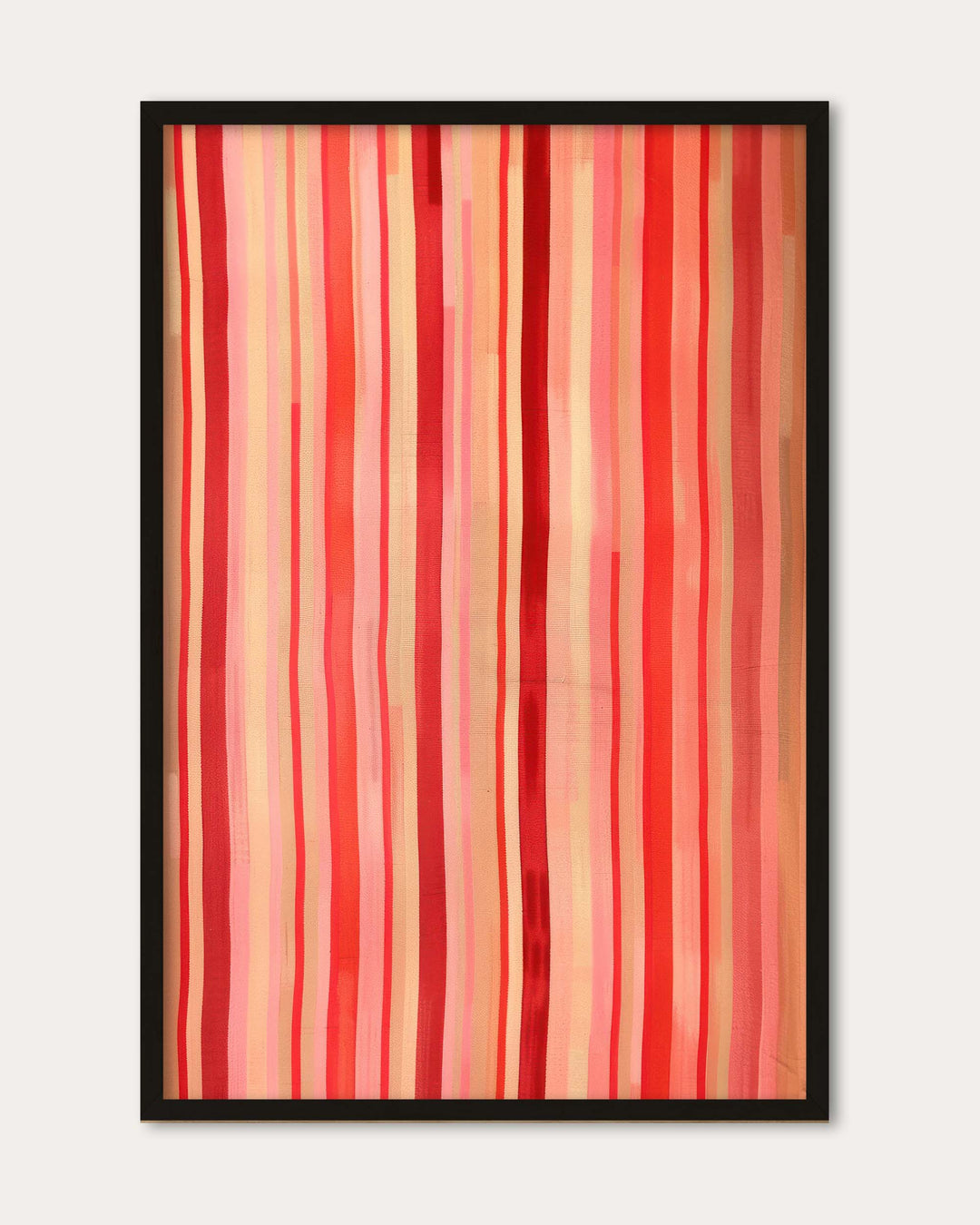Red Stripes Wall Art