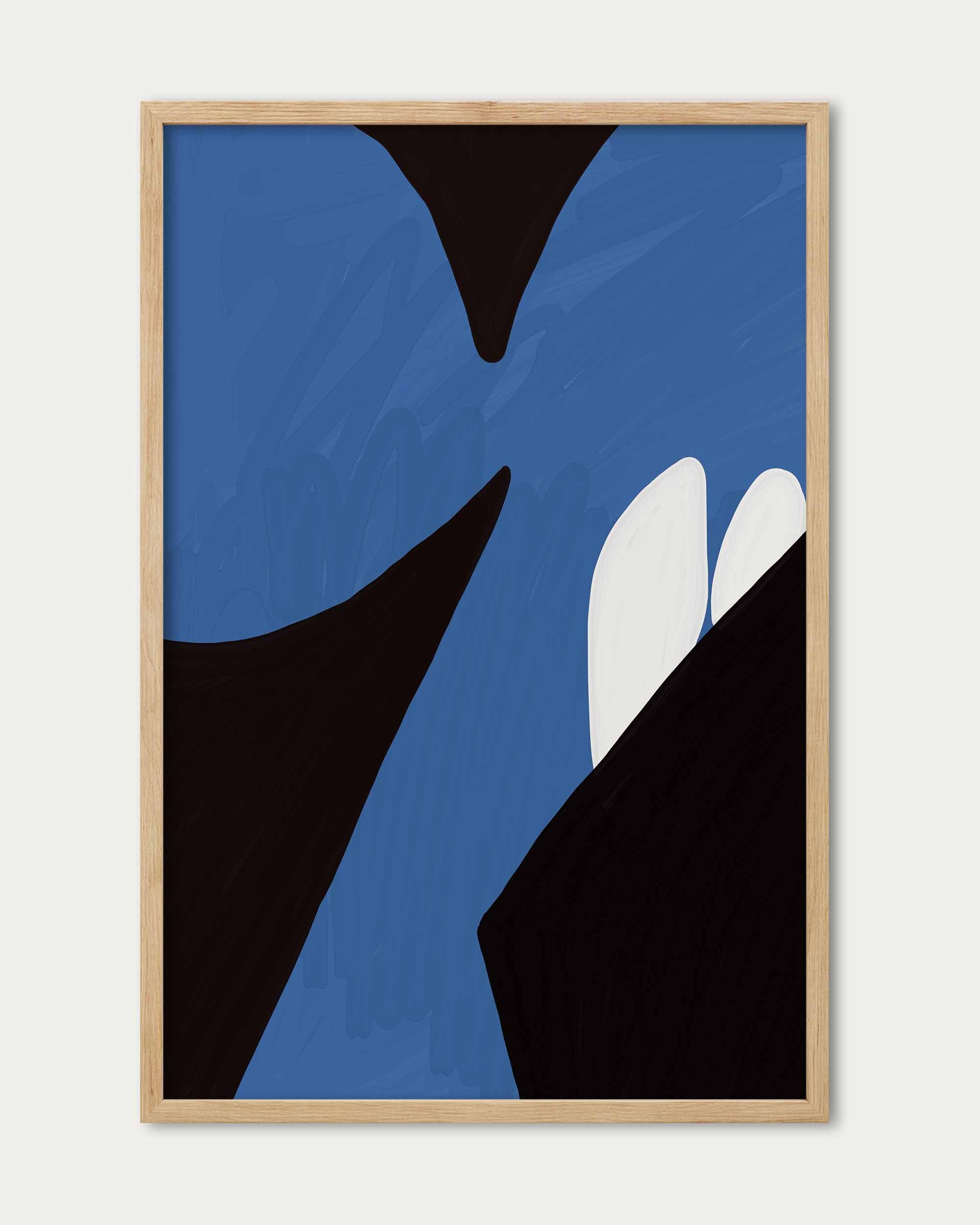 Blue On Black Wall Art