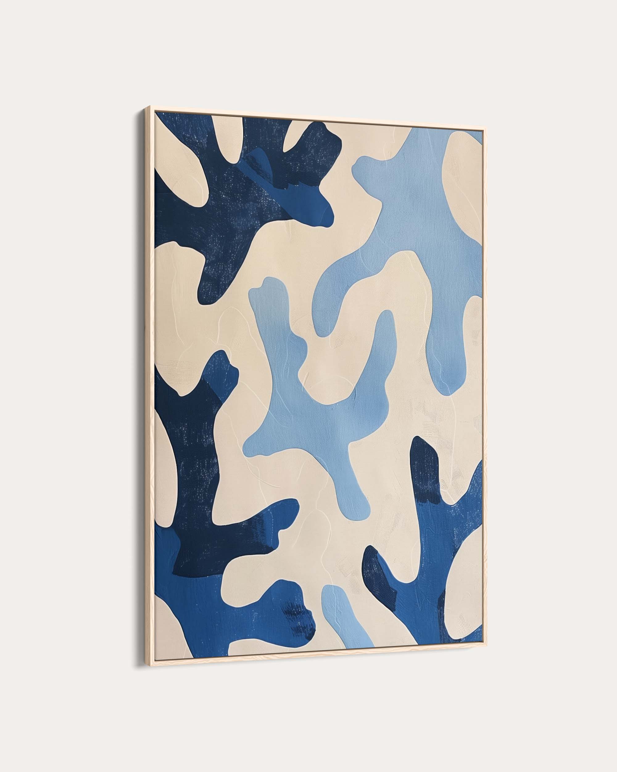 Blue Coral Wall Art Print