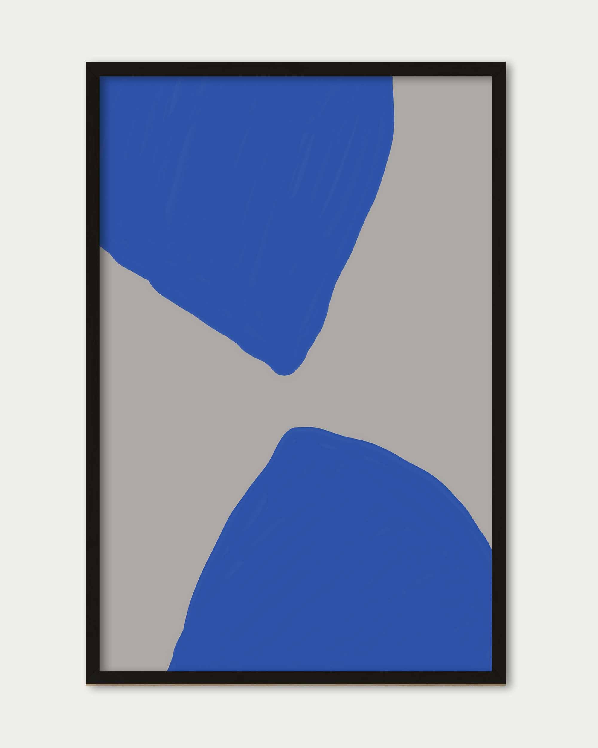 Blue Shapes Wall Art Print