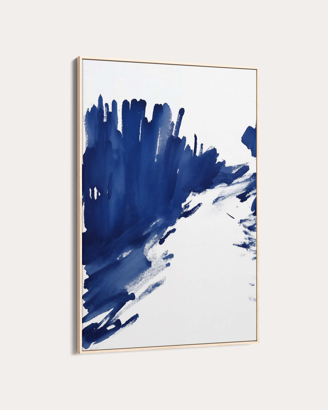 Blue Brushstrokes Art Print
