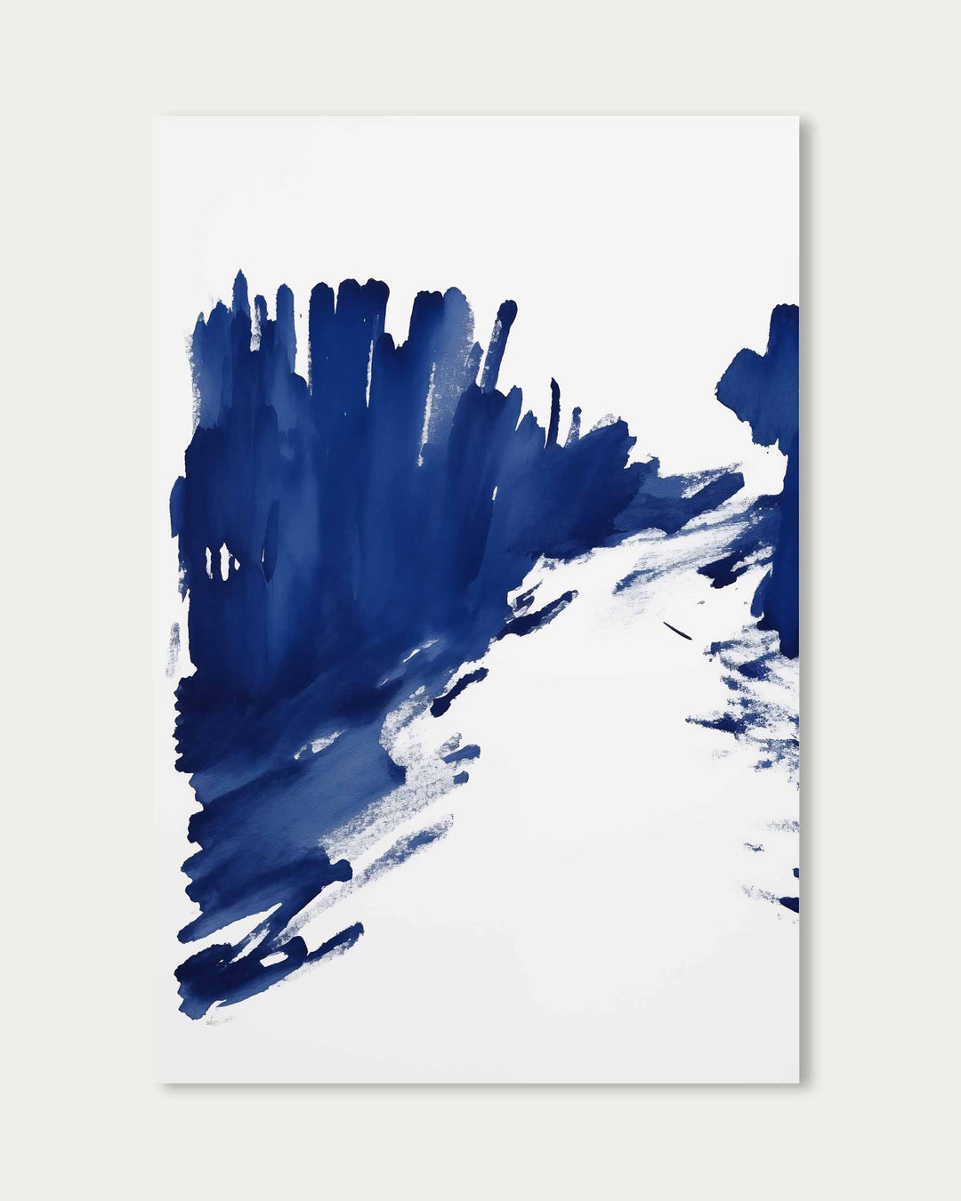 Blue Brushstrokes Art Print
