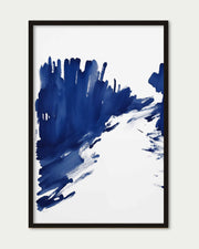 Blue Brushstrokes Art Print