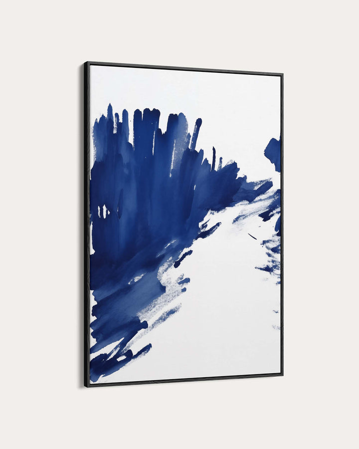 Blue Brushstrokes Art Print