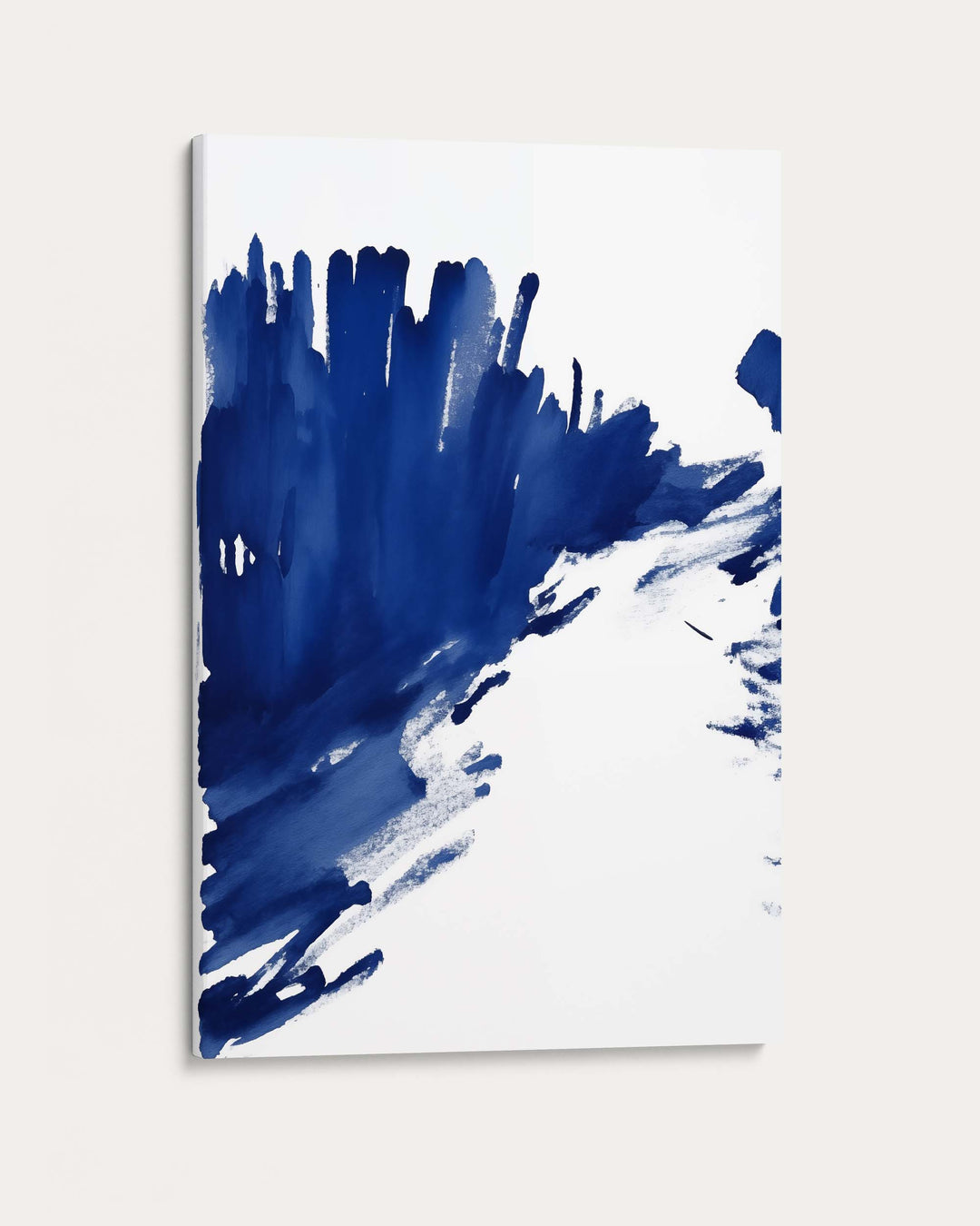 Blue Brushstrokes Art Print