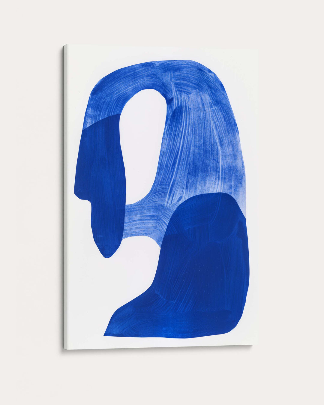 Blue Abstract Rock Wall Art Print