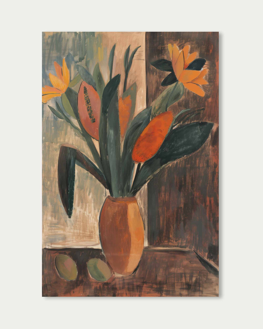 Flowers In Vase Wall Art Print