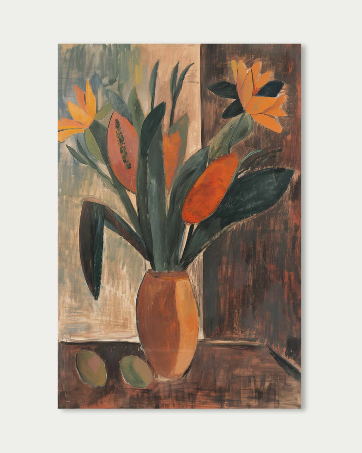 Flowers In Vase Wall Art Print