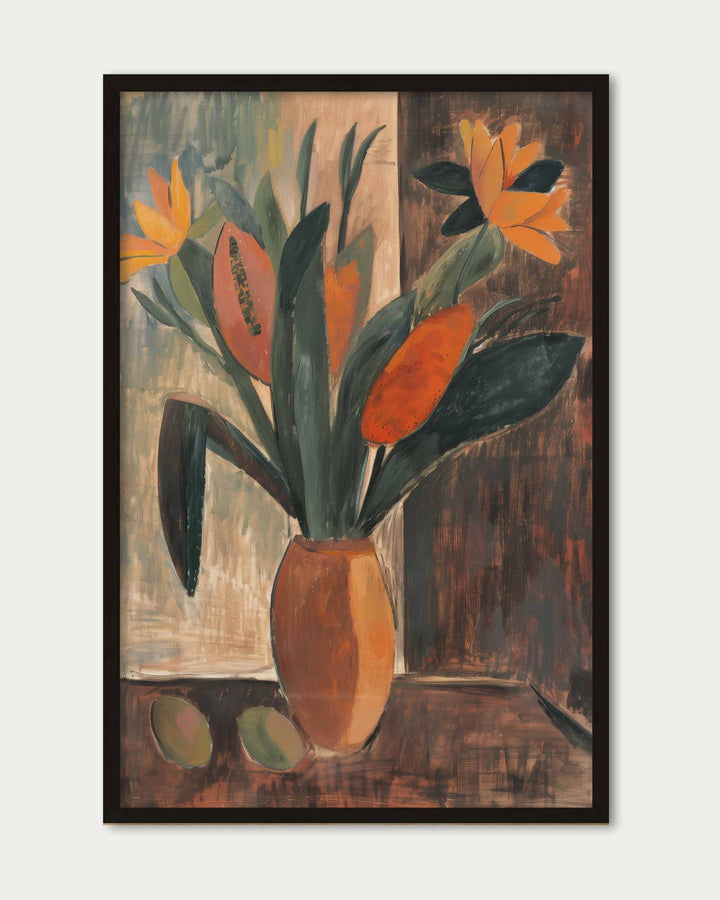 Flowers In Vase Wall Art Print
