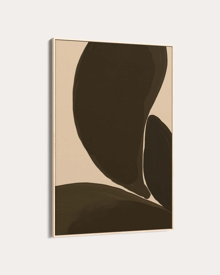 Monochrome Organic Shapes Wall Art