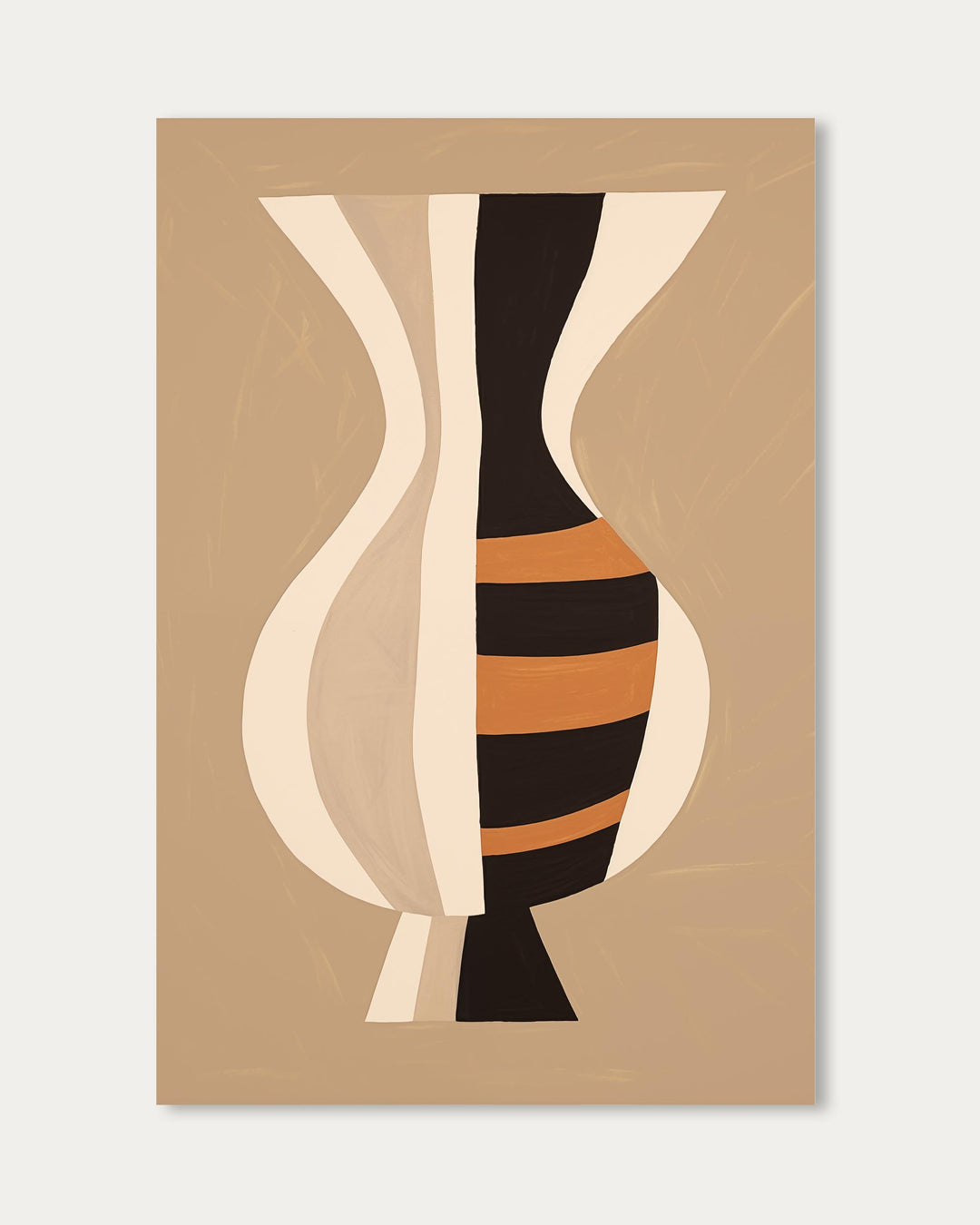 Stripes On Clay Art Print