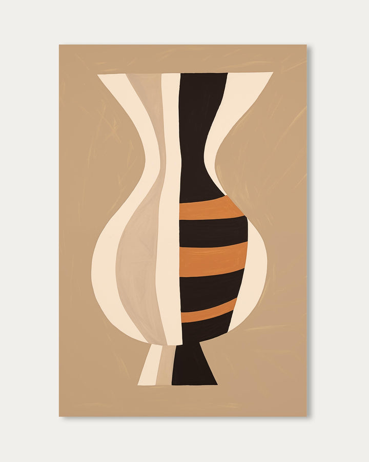 Stripes On Clay Art Print