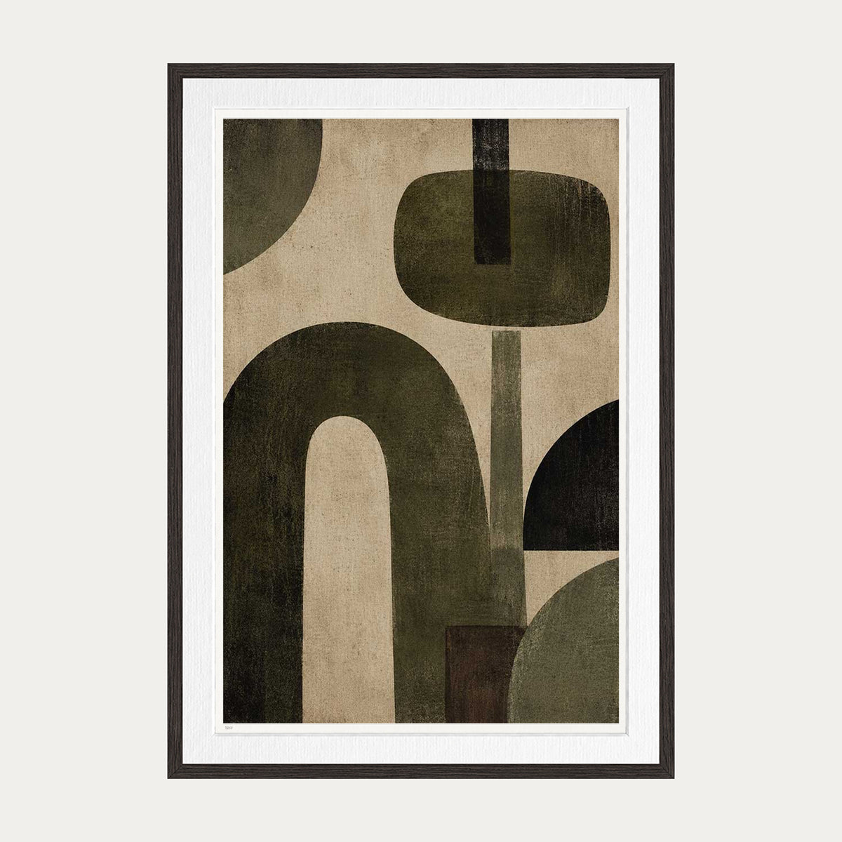 Building Blocks II | Limited Edition Print — Brown Frame
