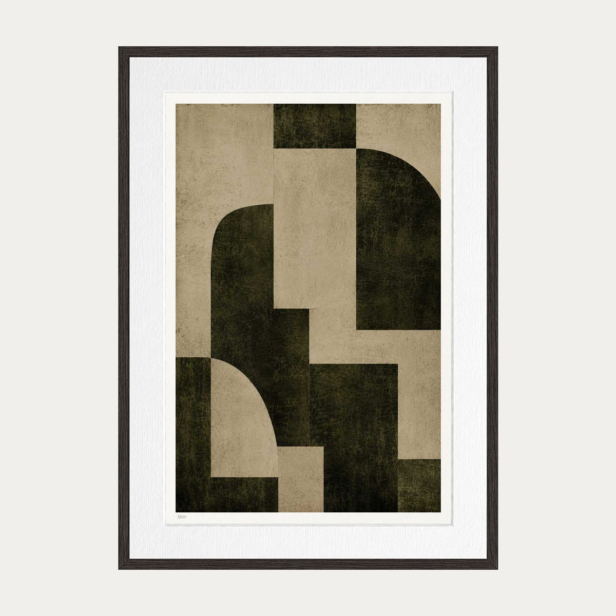 Building Blocks | Limited Edition Print — Brown Frame