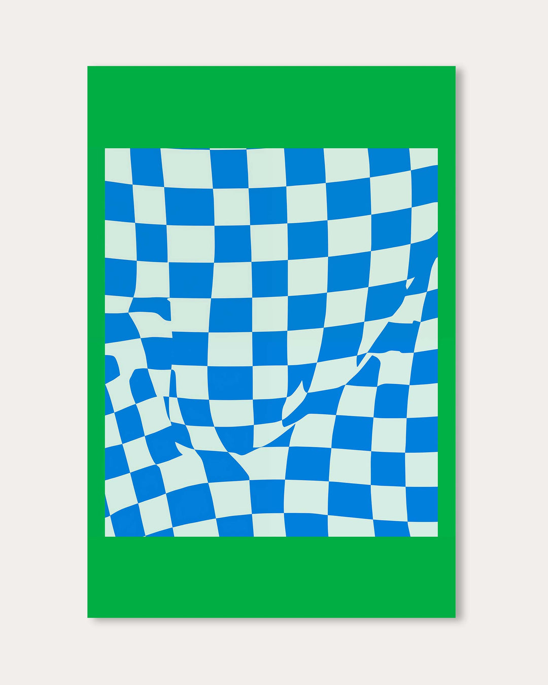 Checkmate Green Art Print