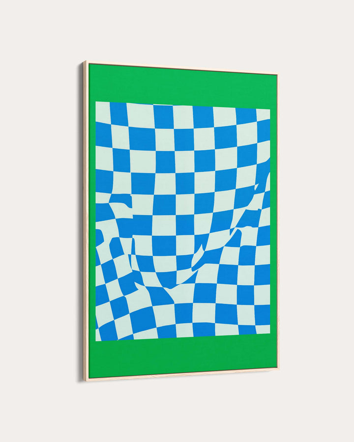 Checkmate Green Art Print