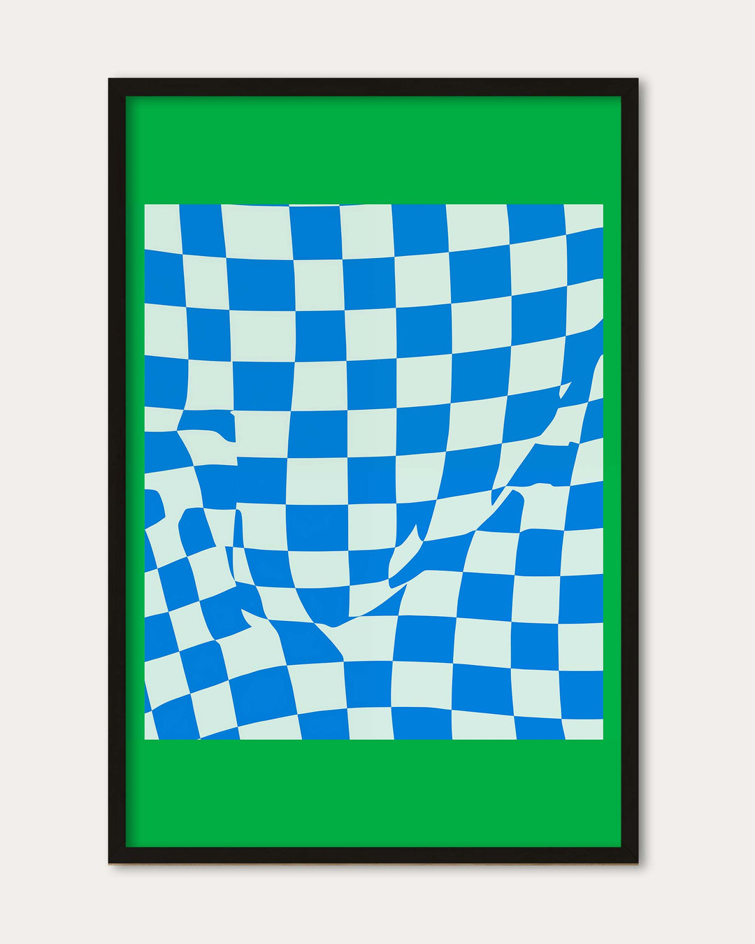 Checkmate Green Art Print