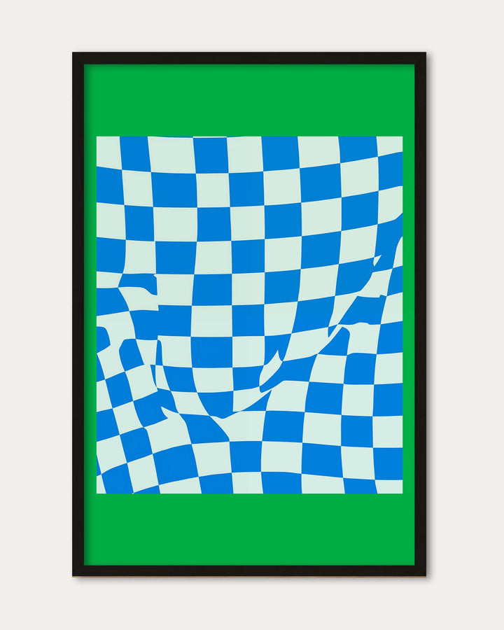 Checkmate Green Art Print