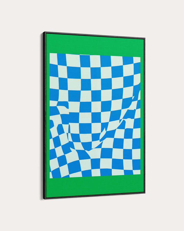 Checkmate Green Art Print