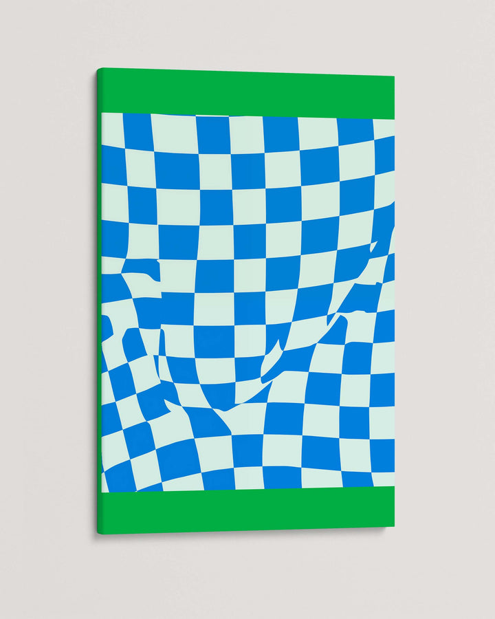 Checkmate Green Art Print