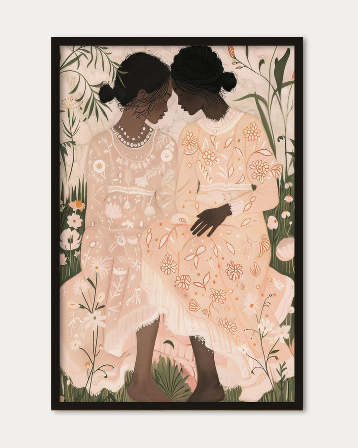 Floral Dress Art Print