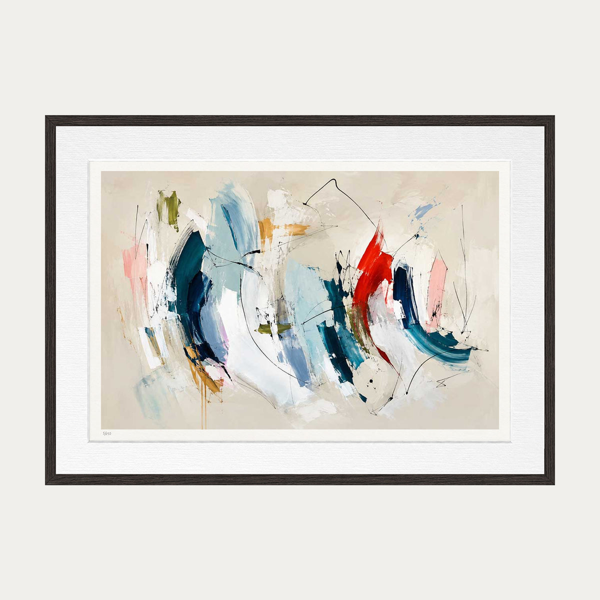 Colour Dance | Limited Edition Print — Brown Frame